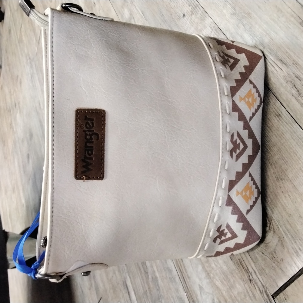 Cream Brown Wrangler crossbody Concealed carry bag
